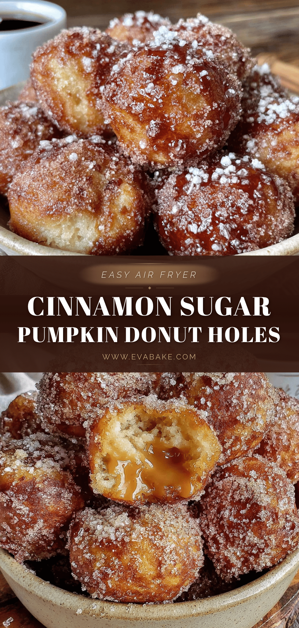 air fryer pumpkin donut holes recipe