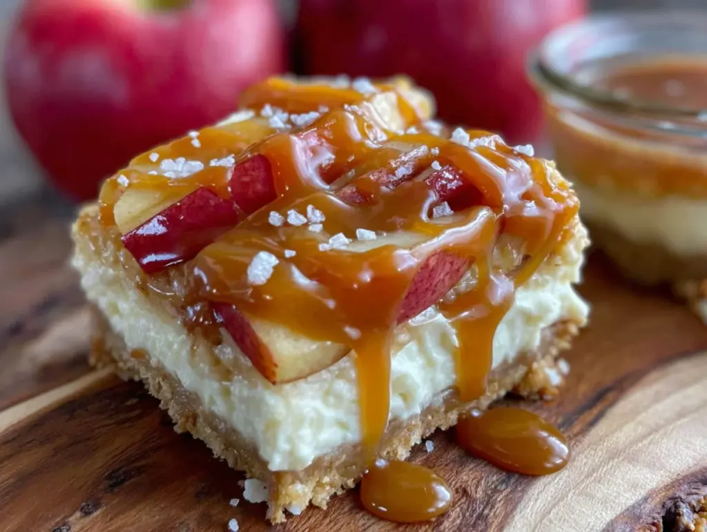 apple cheesecake bars - featured image