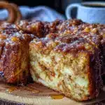 apple cider donut cake - featured image