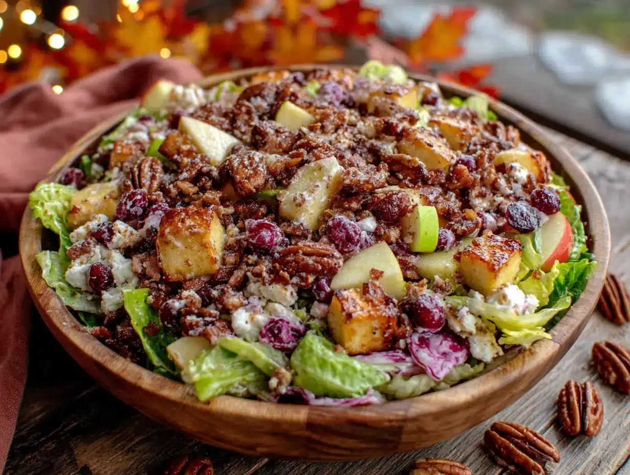 apple pecan fall chopped salad preparation steps