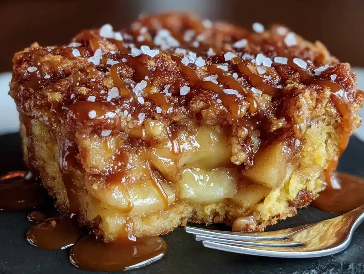 apple pumpkin dump cake preparation steps