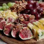 autumn charcuterie board with figs and honey - featured image