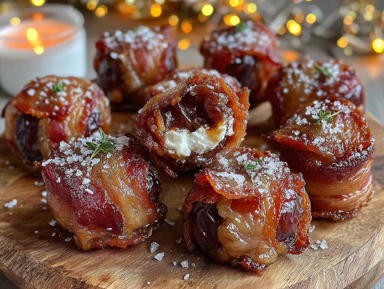 bacon-wrapped date bites preparation steps