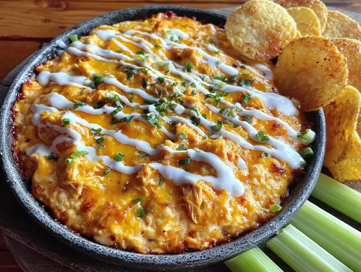 best creamy buffalo chicken dip with ranch recipe preparation steps