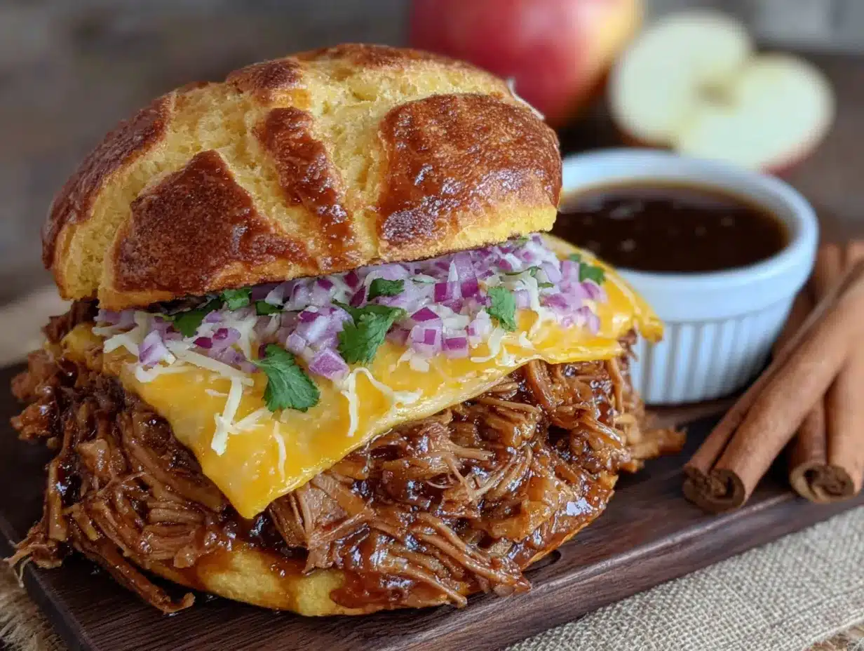Best Slow Cooker Apple Cider Pulled Pork Sliders preparation steps