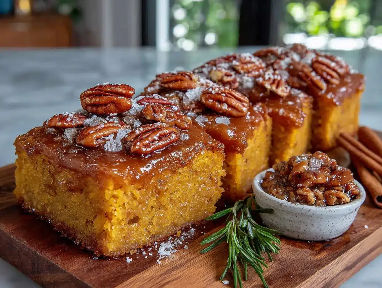 brown butter pecan pumpkin bars preparation steps