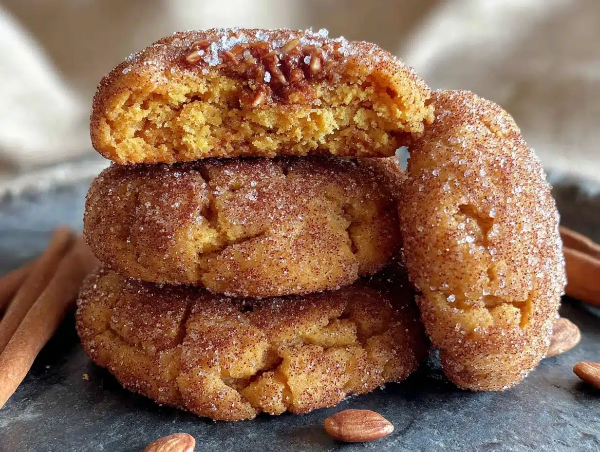brown butter pumpkin snickerdoodle cookies preparation steps