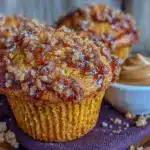 brown butter pumpkin streusel muffins - featured image
