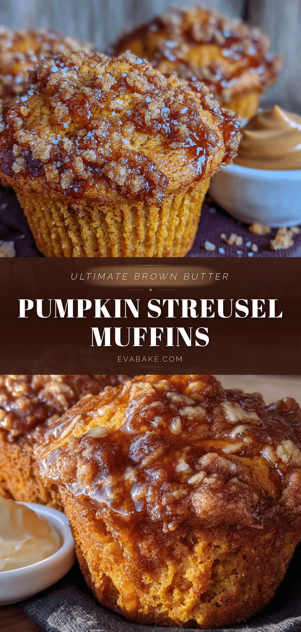 brown butter pumpkin streusel muffins recipe
