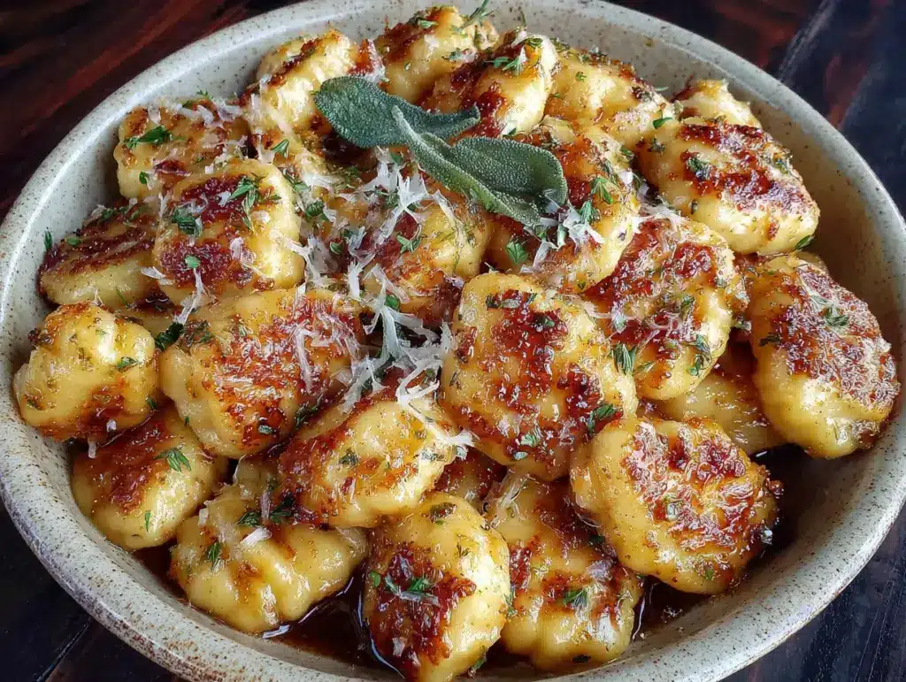 brown butter sage pumpkin gnocchi - featured image
