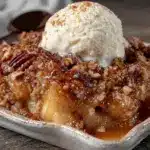brown sugar apple crisp - featured image
