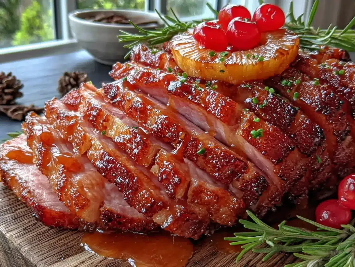 brown sugar glazed ham with pineapple preparation steps