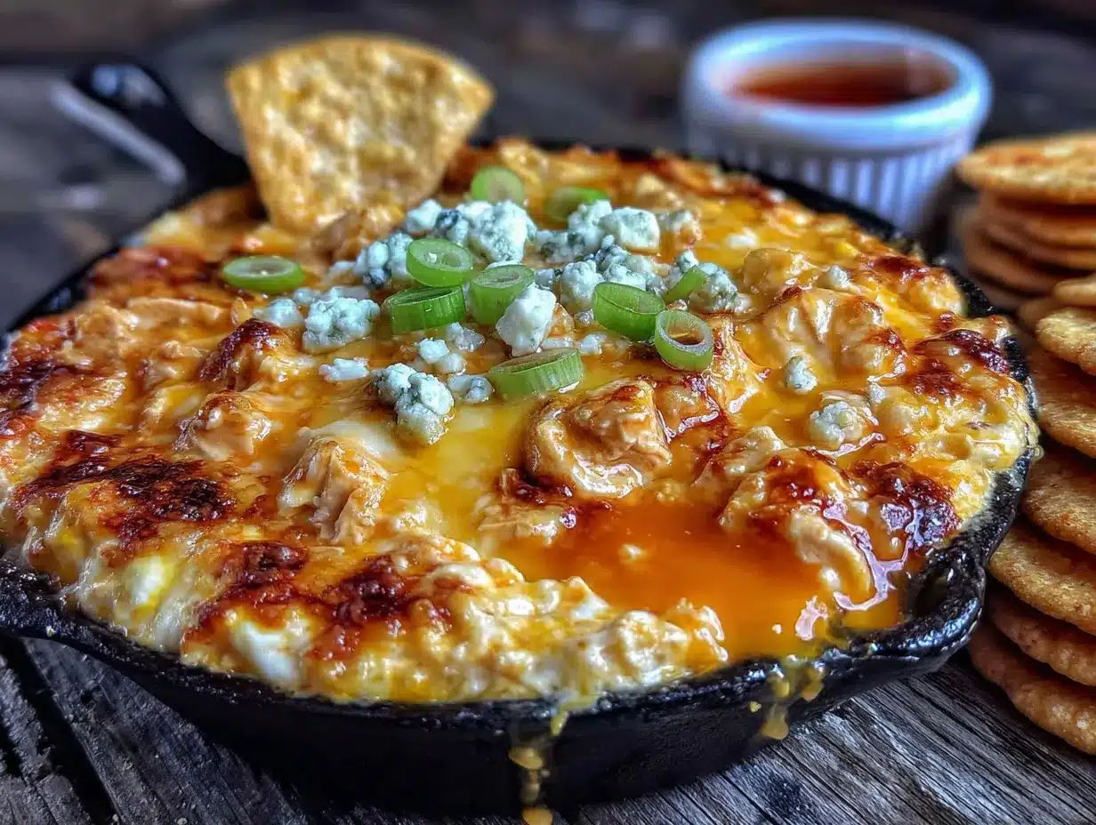 buffalo chicken dip preparation steps