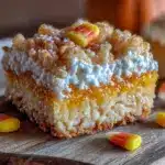 candy corn rice krispie treats - featured image