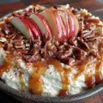 caramel apple cheesecake dip - featured image