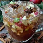 caramel apple cider sangria - featured image
