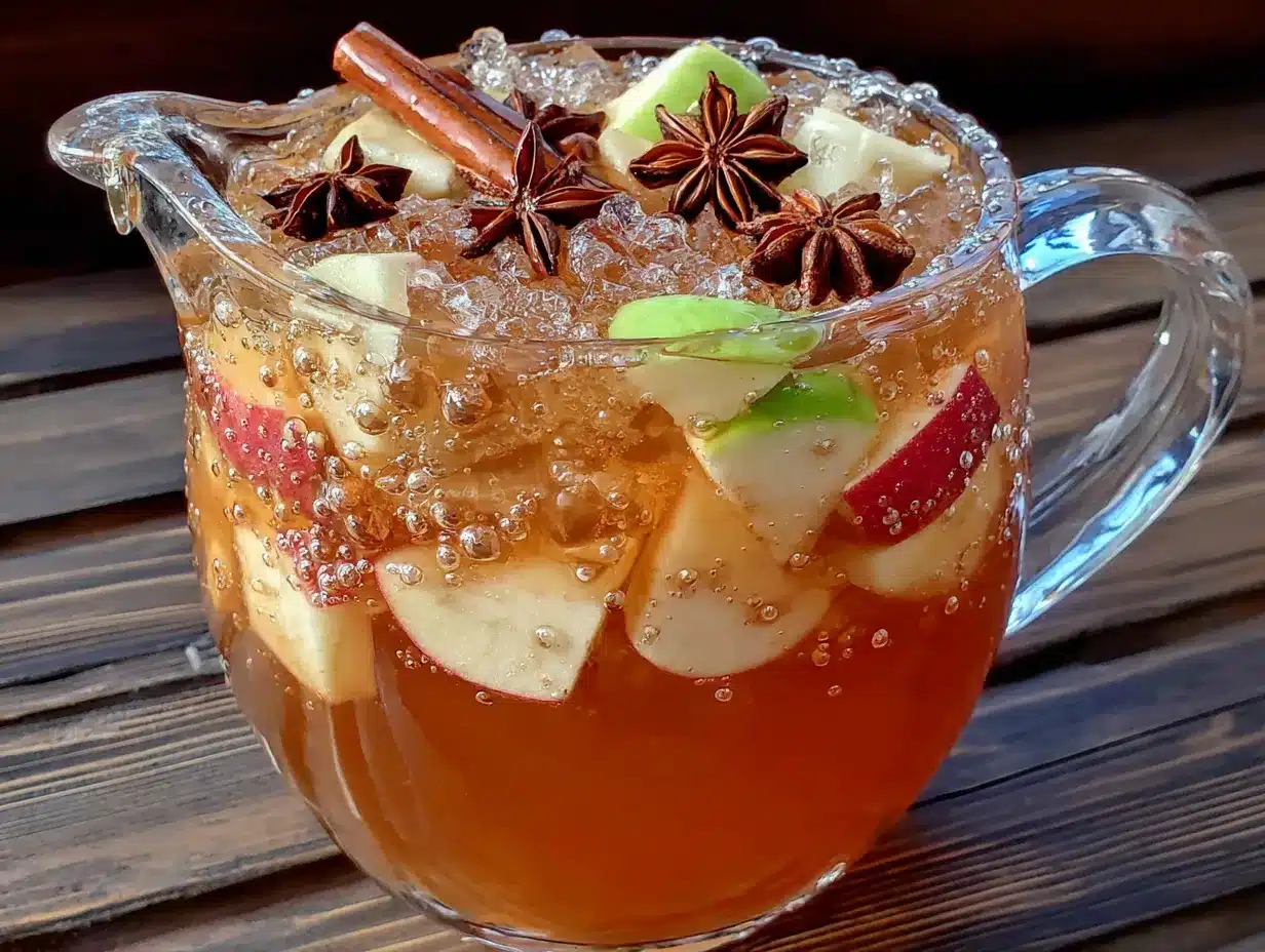 caramel apple cider sangria preparation steps