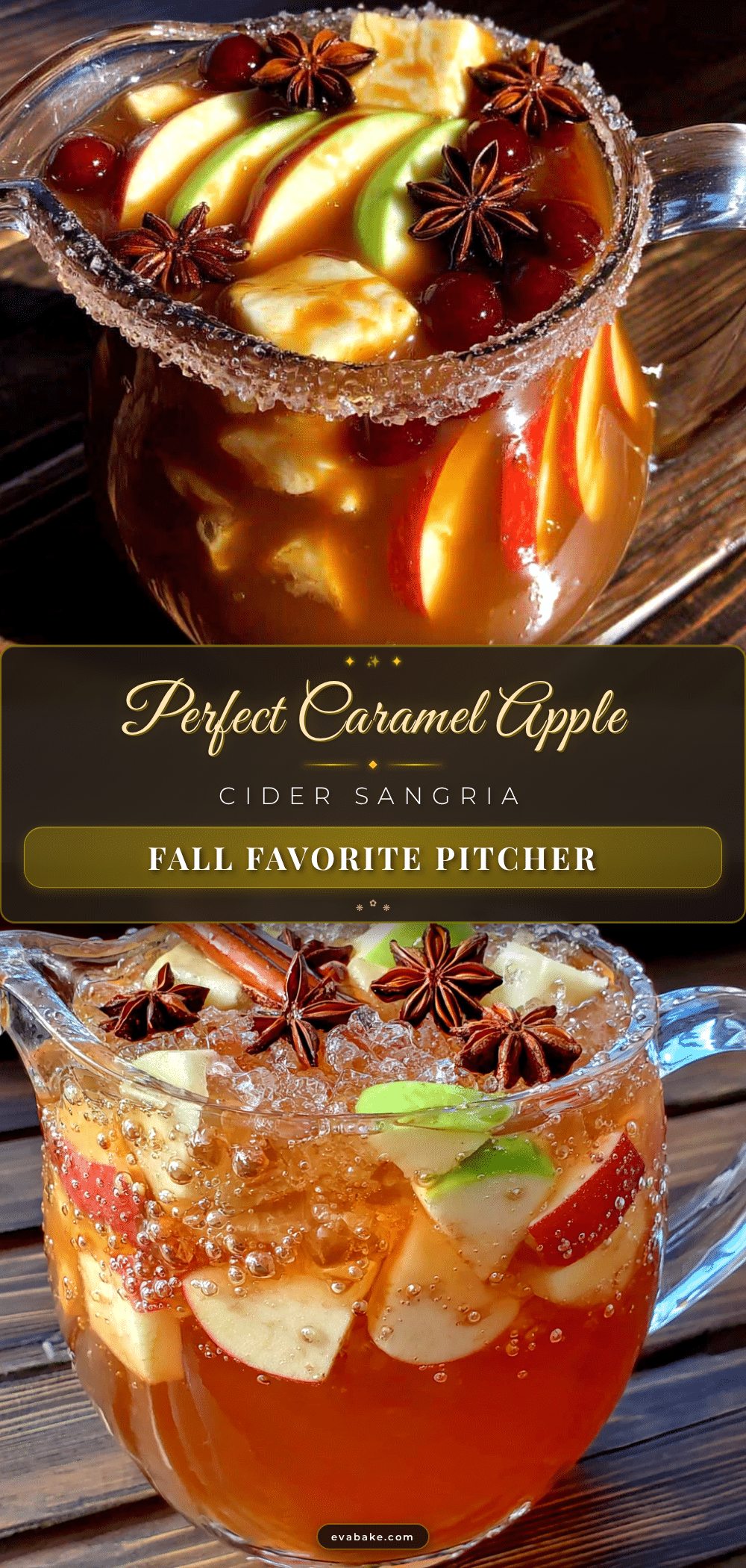 caramel apple cider sangria recipe