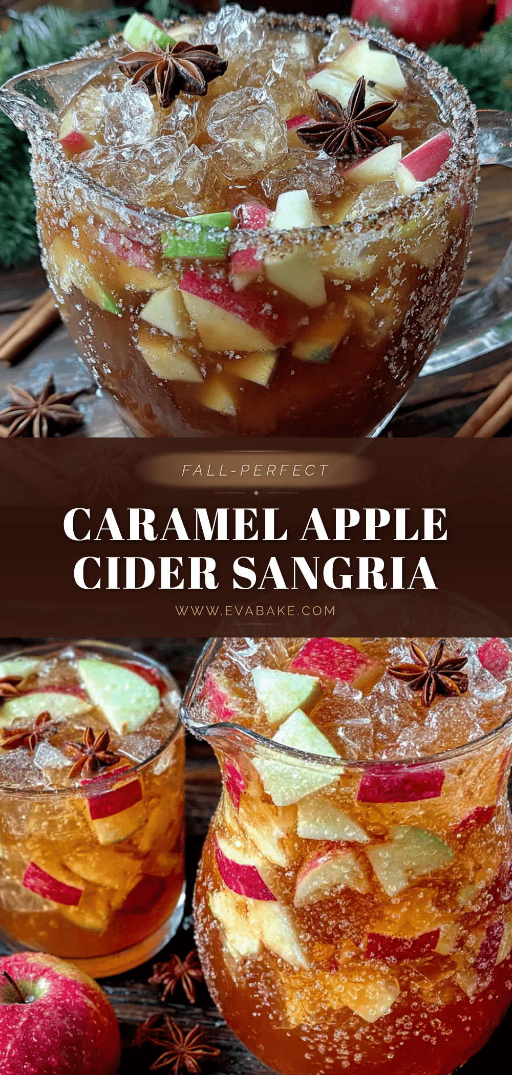 caramel apple cider sangria recipe