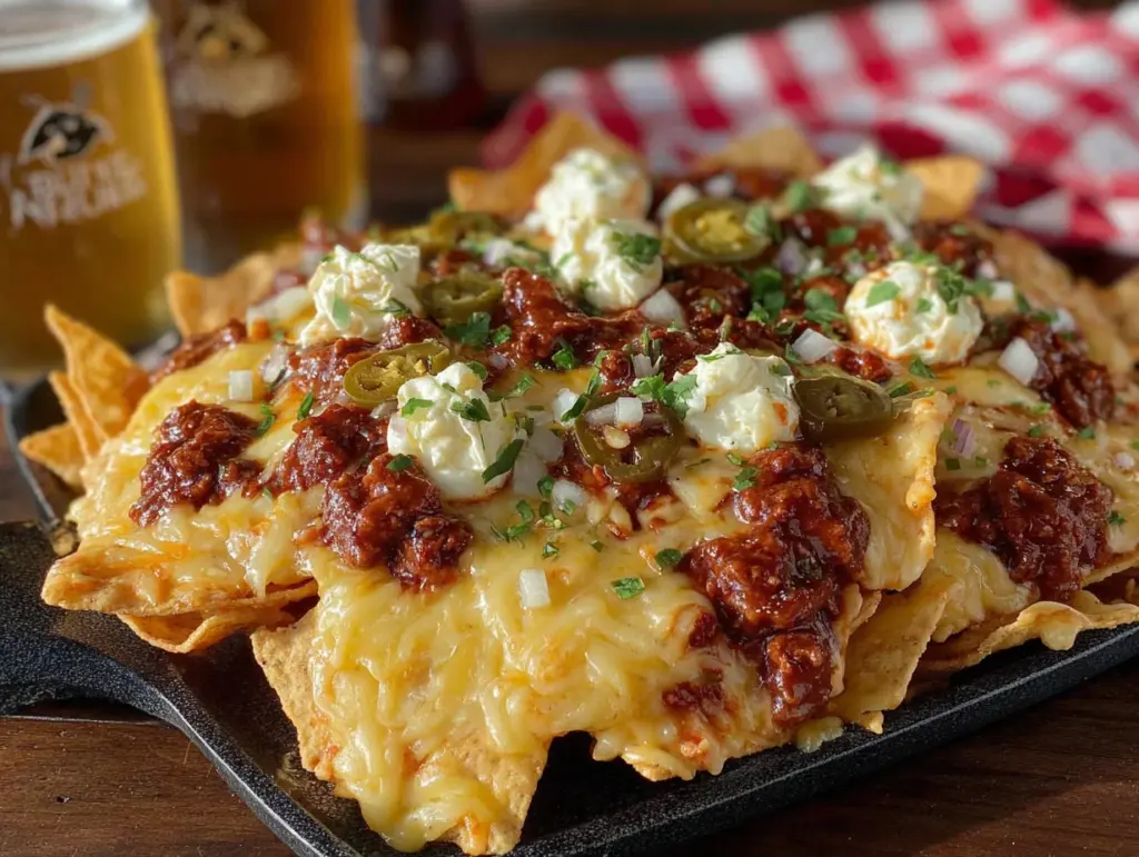 chili cheese nachos for a crowd - featured image