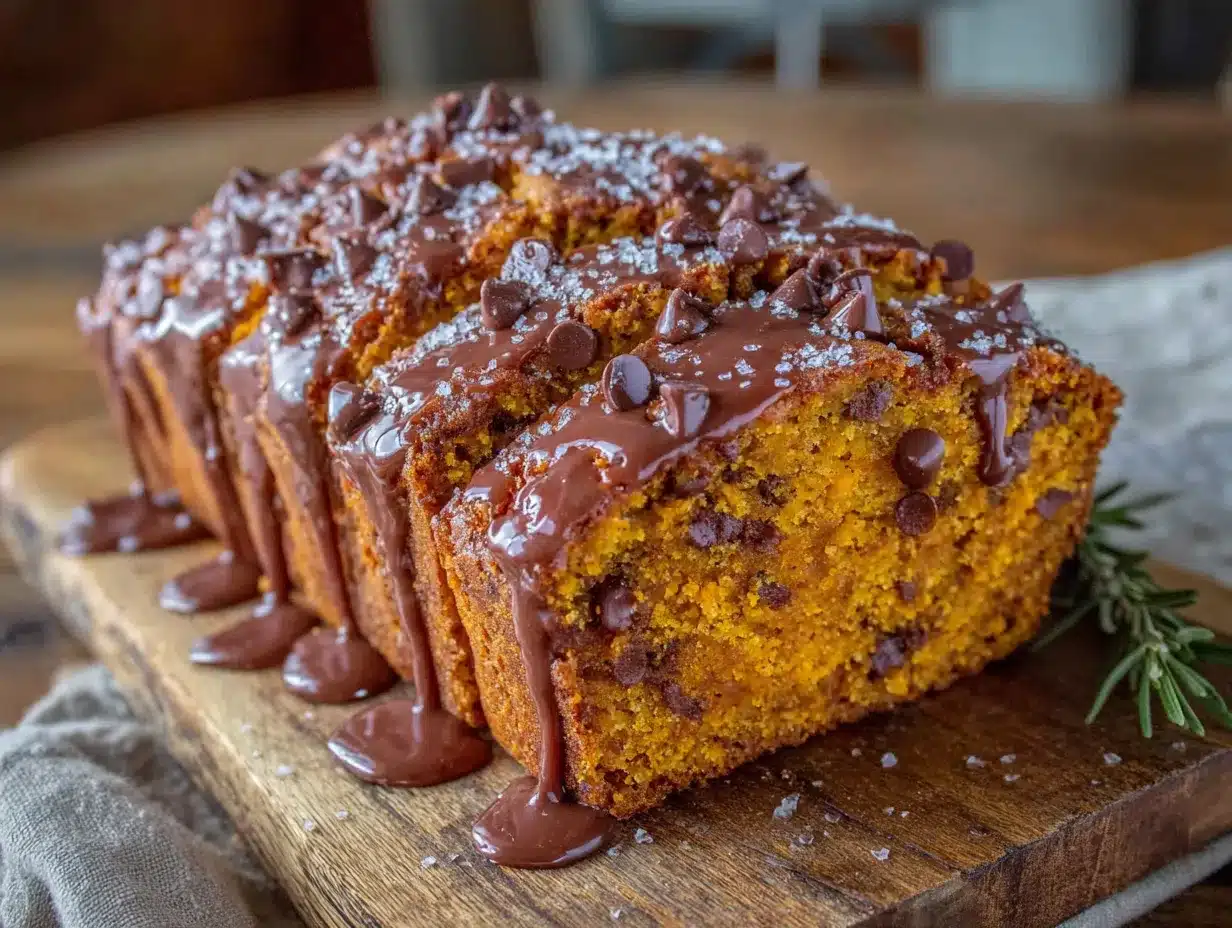 chocolate chip pumpkin bread preparation steps