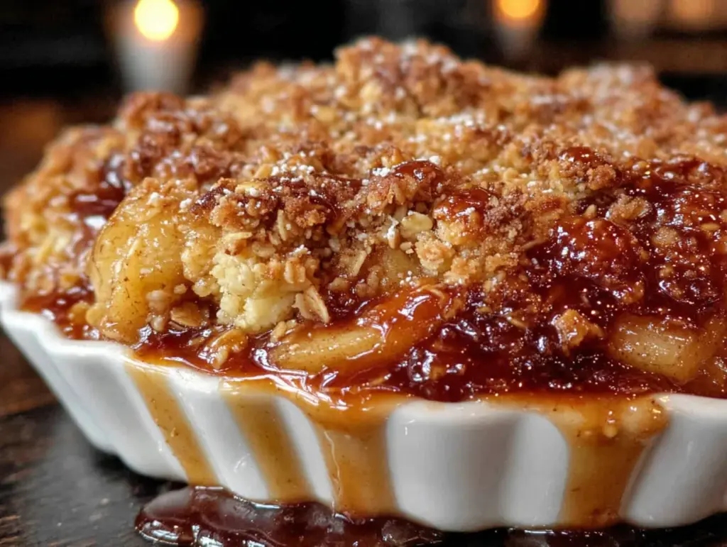 cinnamon apple crisp - featured image