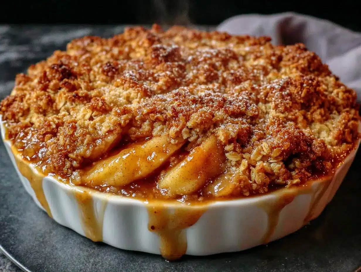 cinnamon apple crisp preparation steps