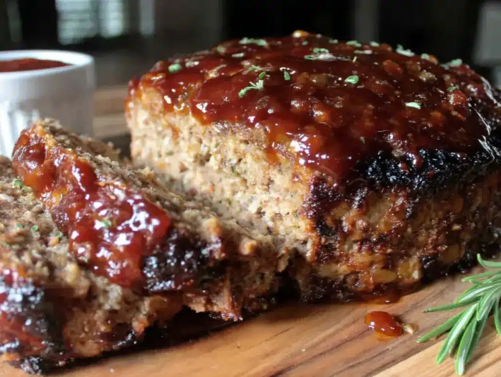 classic meatloaf with brown sugar ketchup glaze - featured image