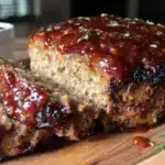 classic meatloaf with brown sugar ketchup glaze - featured image