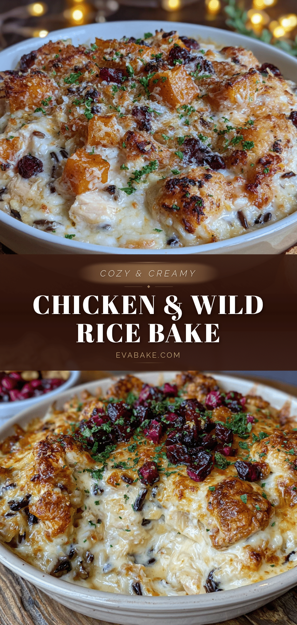 cozy creamy chicken and wild rice fall bake recipe