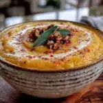cozy roasted butternut squash and apple soup - featured image