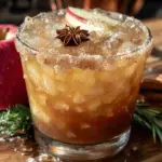 cozy spiced apple cider margarita - featured image