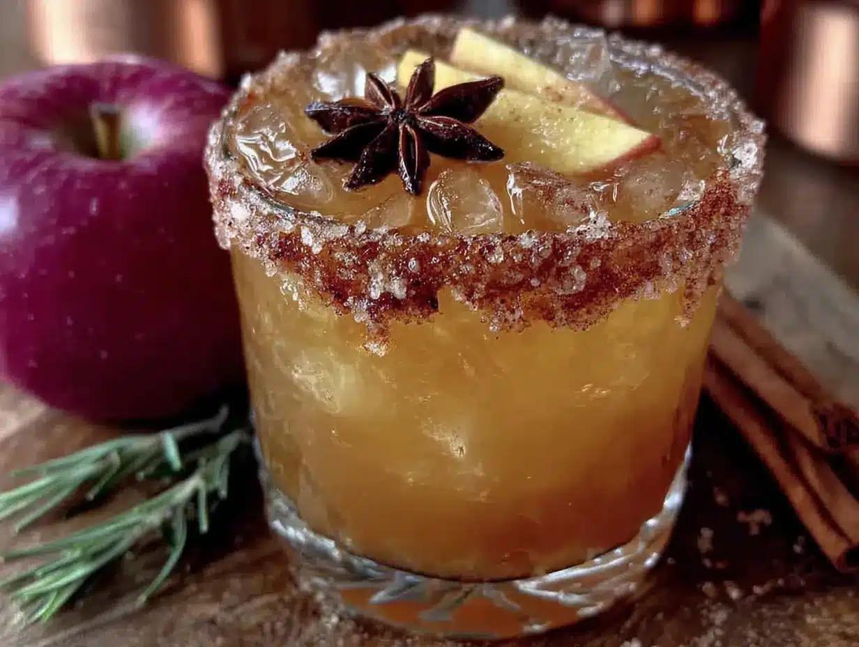 cozy spiced apple cider margarita preparation steps