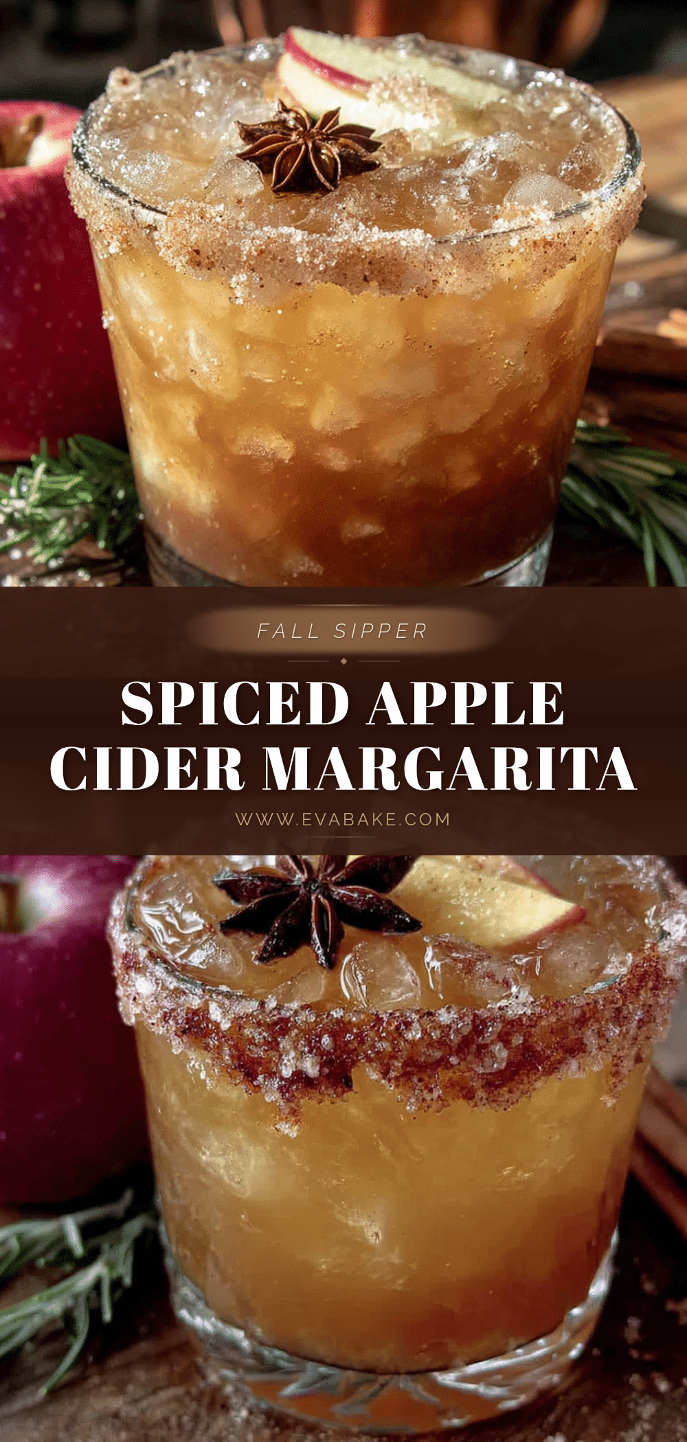 cozy spiced apple cider margarita recipe