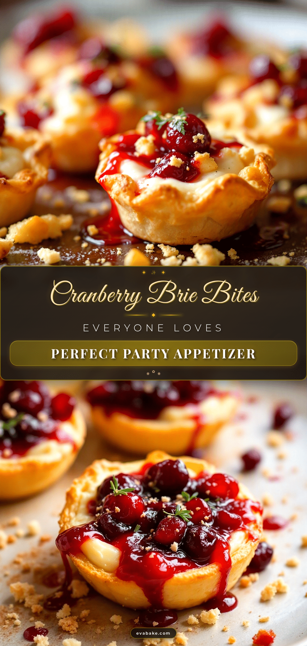 cranberry brie bites with puff pastry recipe