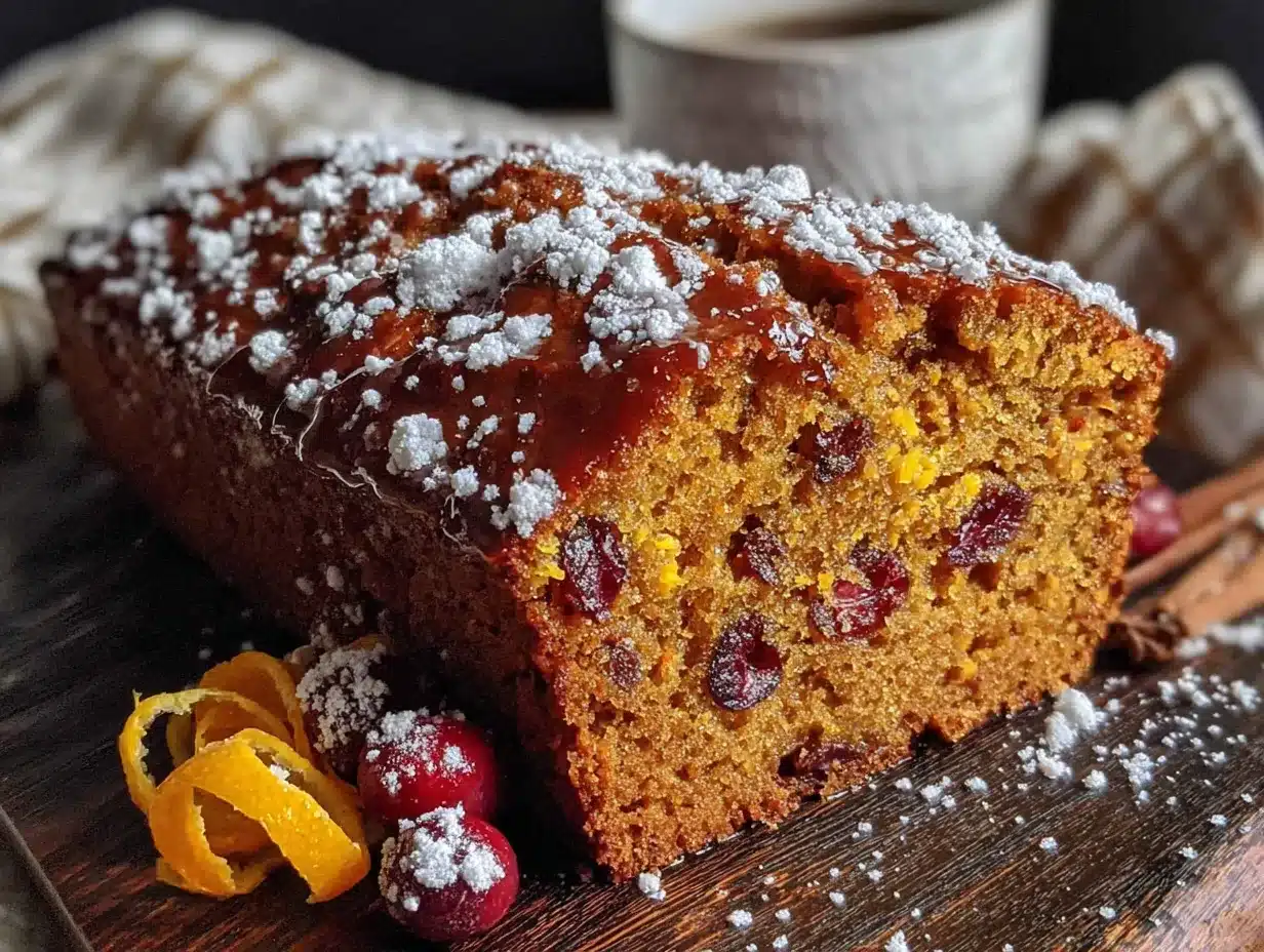 cranberry orange pumpkin bread preparation steps