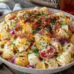 creamy bacon ranch pasta salad - featured image