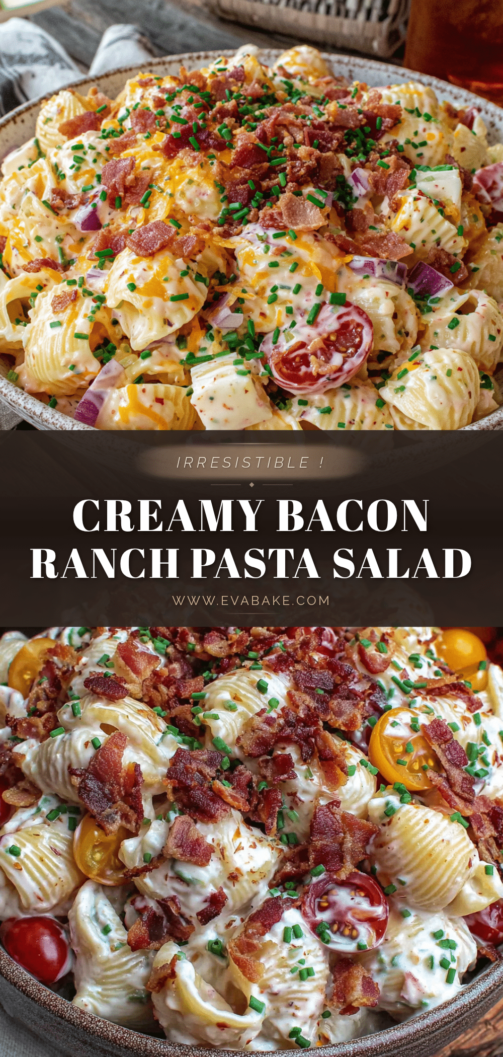 creamy bacon ranch pasta salad recipe