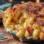 creamy baked butternut squash mac and cheese - featured image