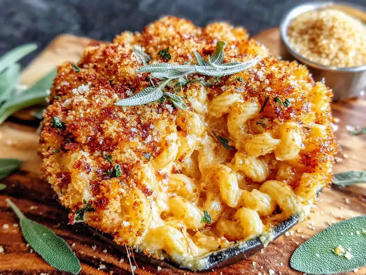 creamy baked butternut squash mac and cheese preparation steps