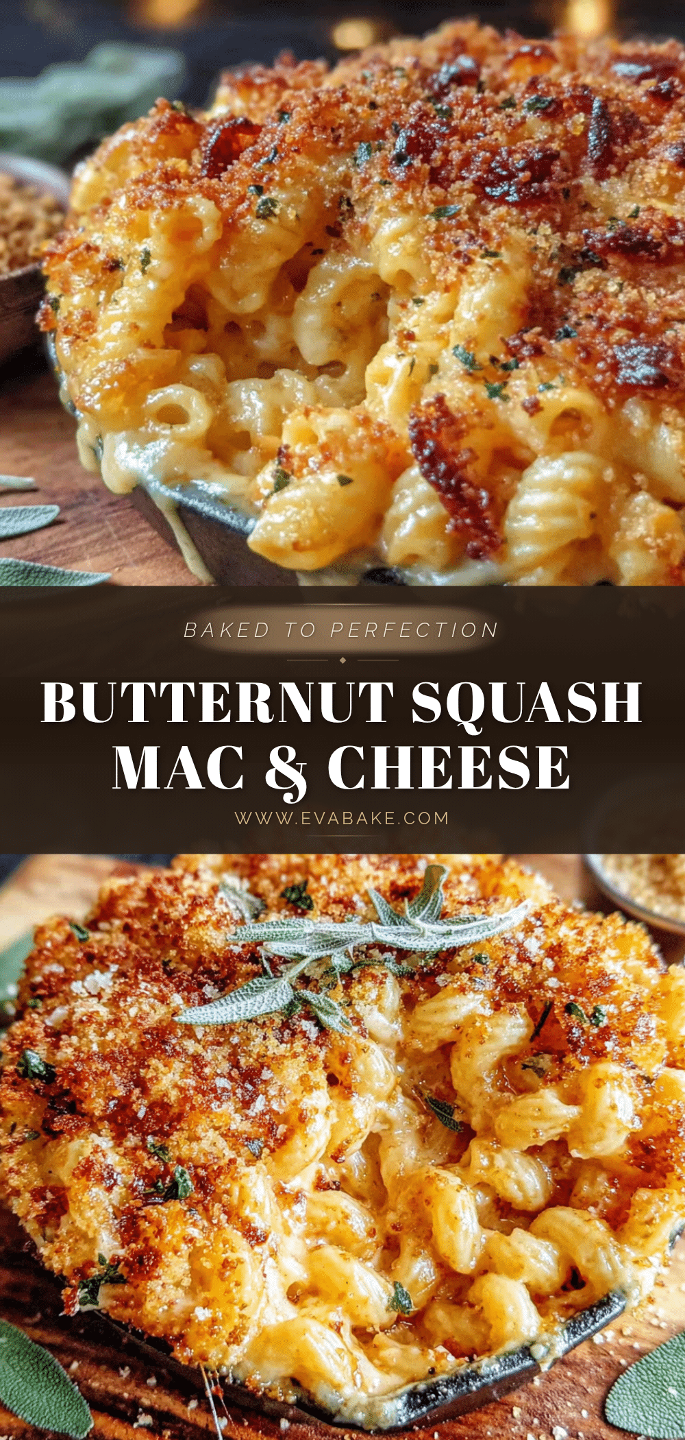 creamy baked butternut squash mac and cheese recipe