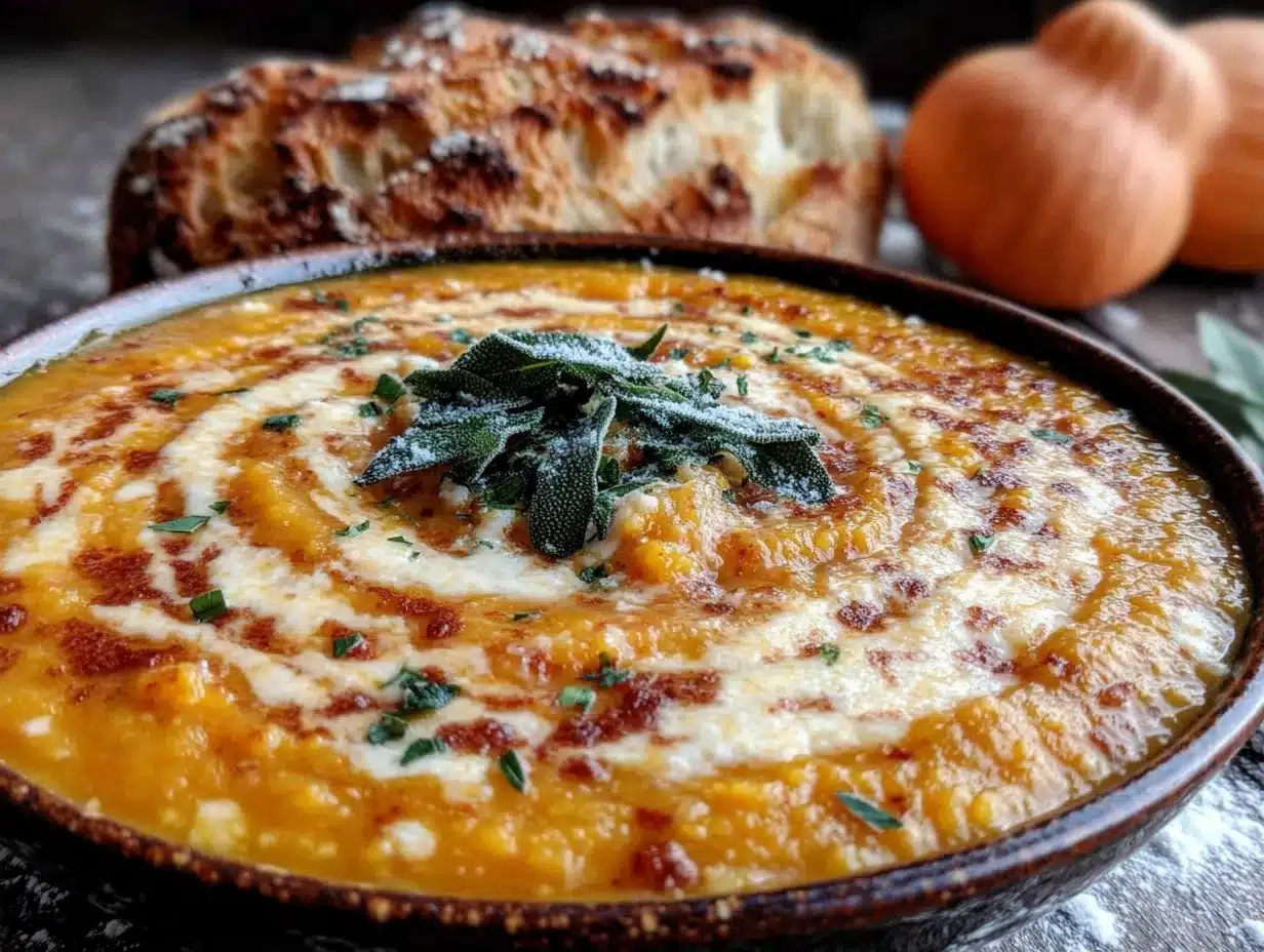 creamy butternut squash soup preparation steps