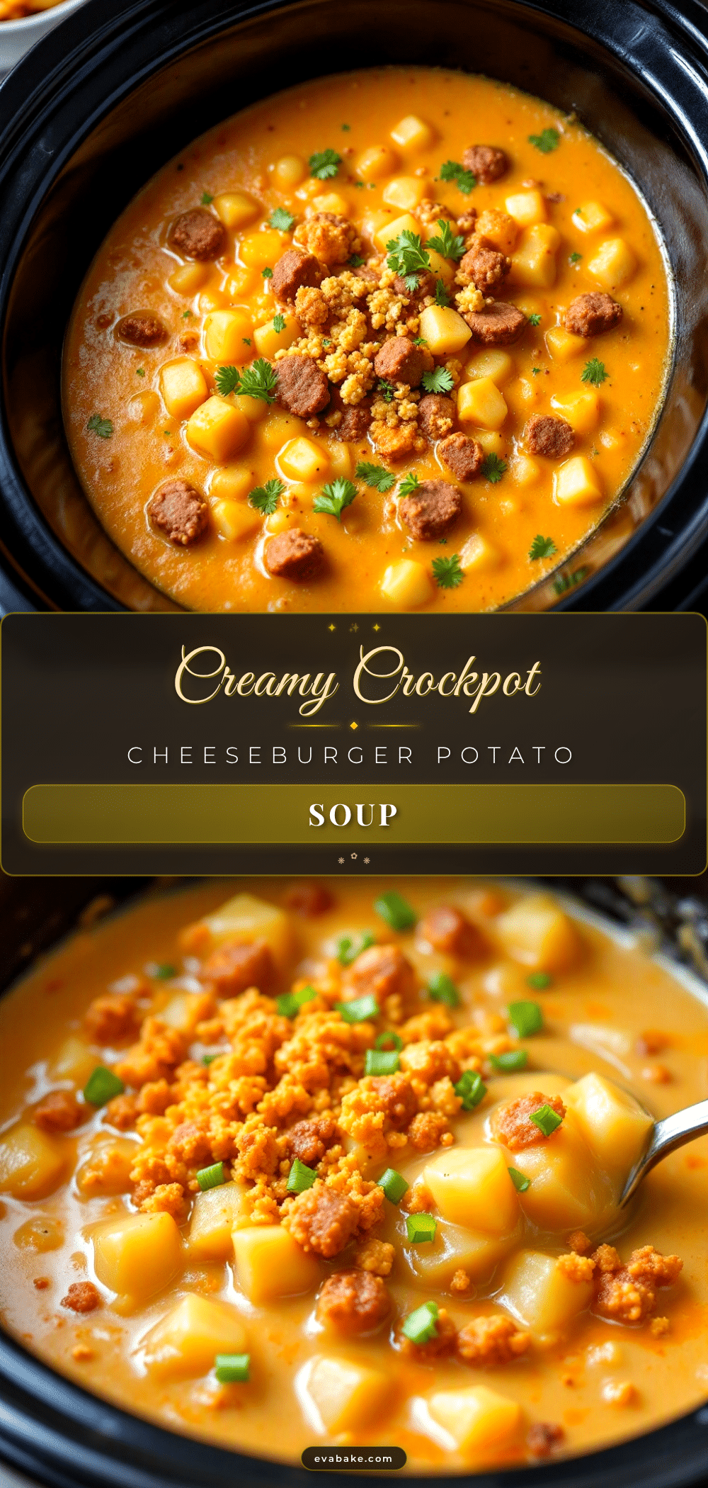 creamy cheeseburger potato soup recipe