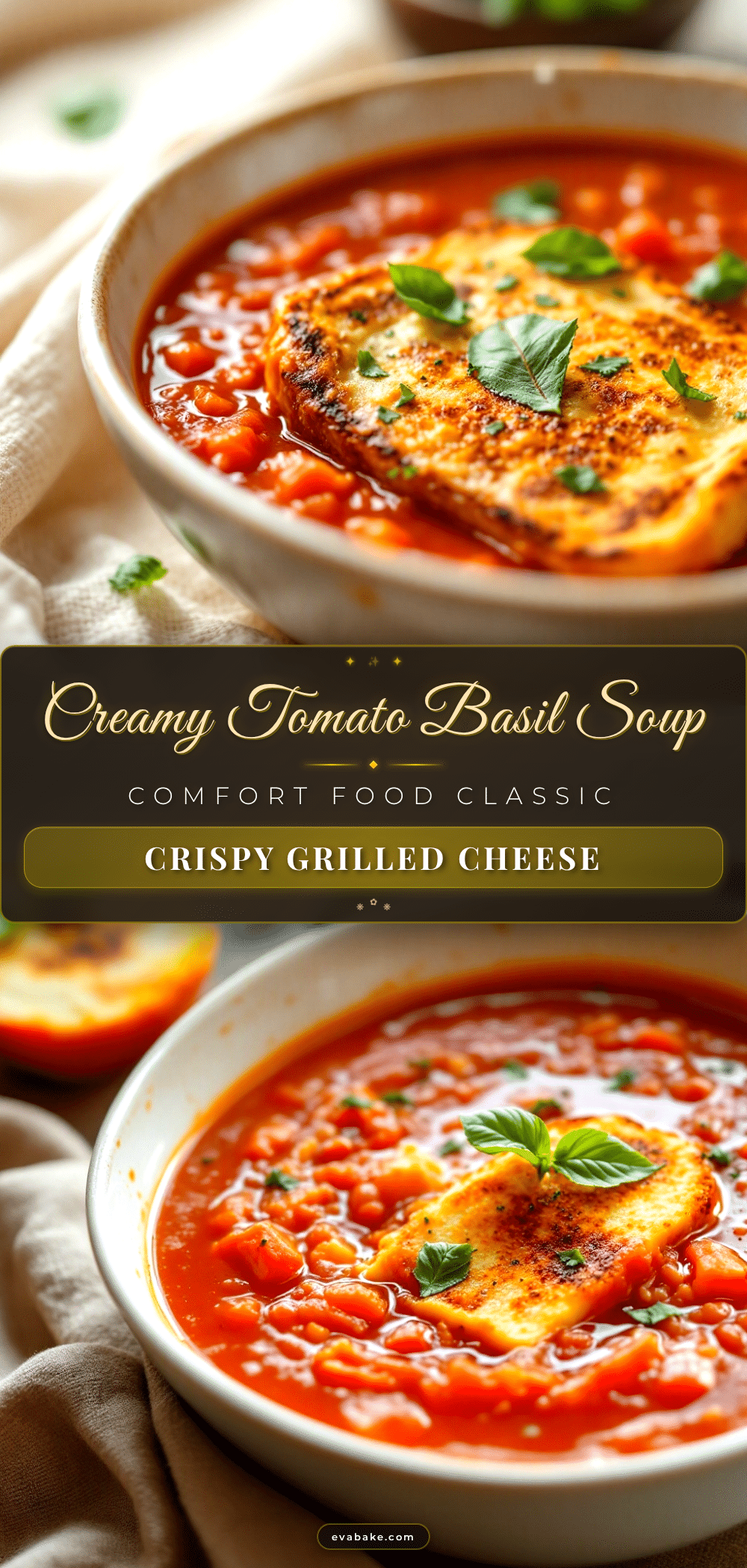 creamy homemade tomato soup with grilled cheese recipe
