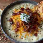 creamy loaded baked potato soup - featured image