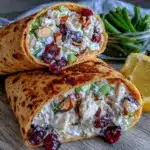 creamy no-mayo chicken salad lunchbox wraps - featured image