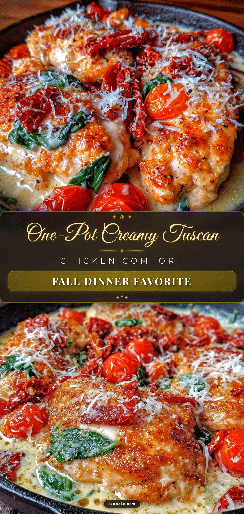 creamy one-pot tuscan chicken recipe