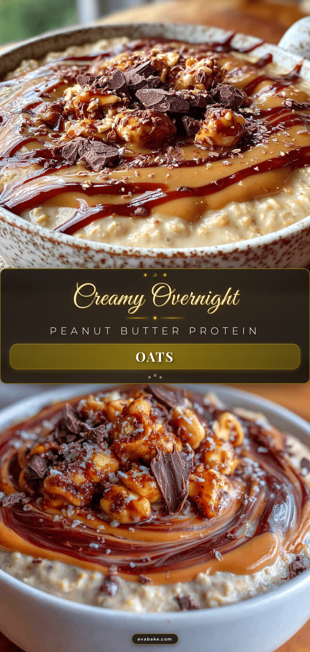 creamy overnight peanut butter protein oats recipe