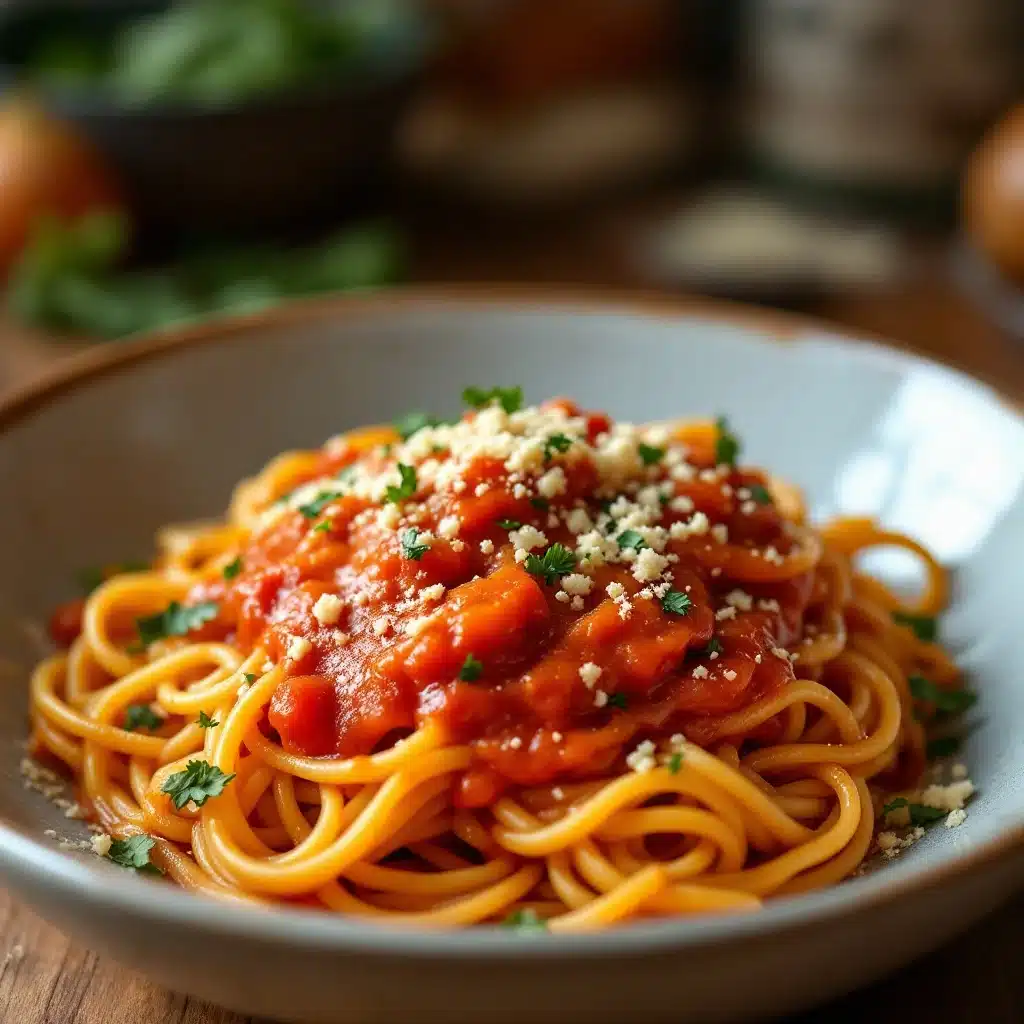 creamy roasted tomato garlic sauce - featured image