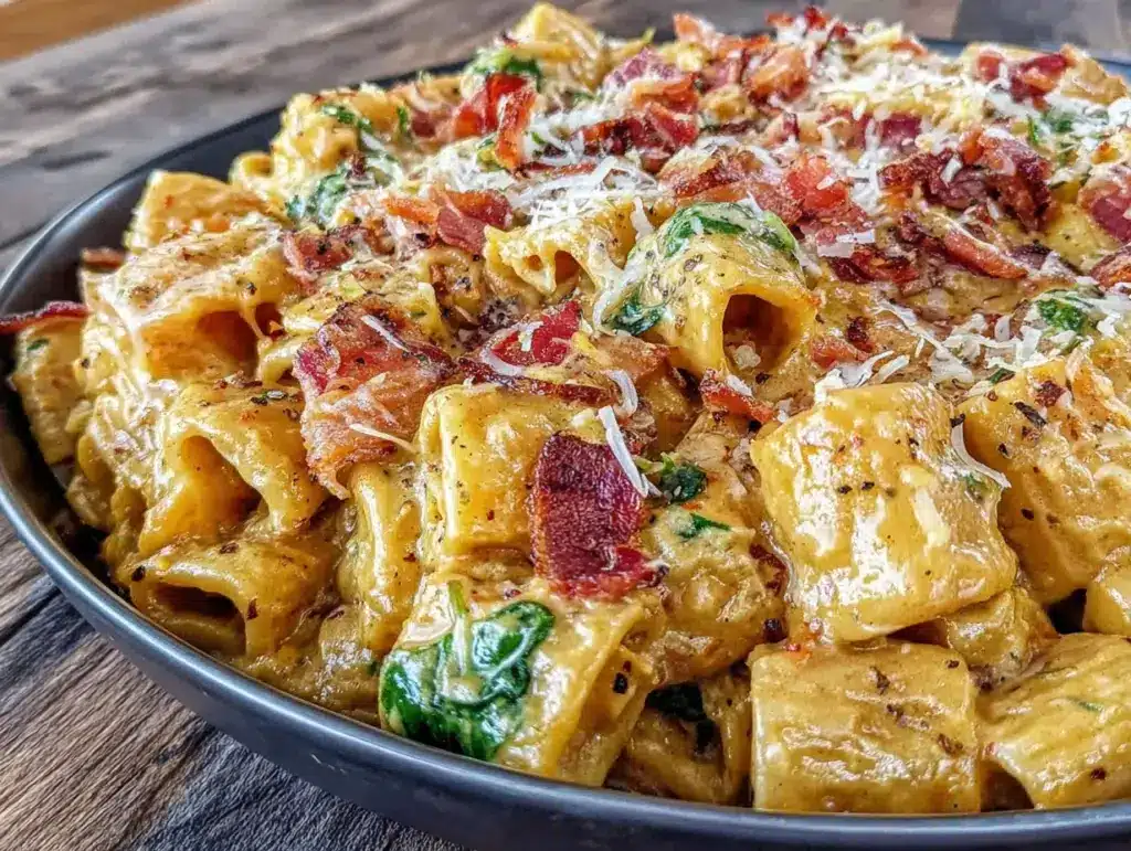 creamy tuscan pumpkin pasta - featured image